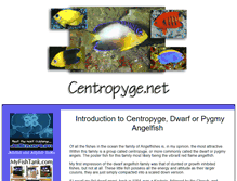 Tablet Screenshot of centropyge.net